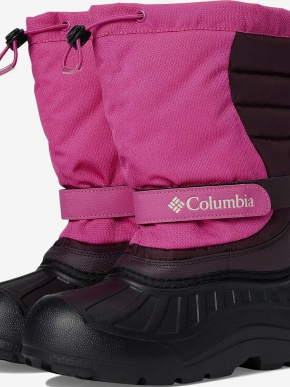 Columbia Girls Powderbug Dual Pink & Brown Snow Ski Snowboard Boot Size 6